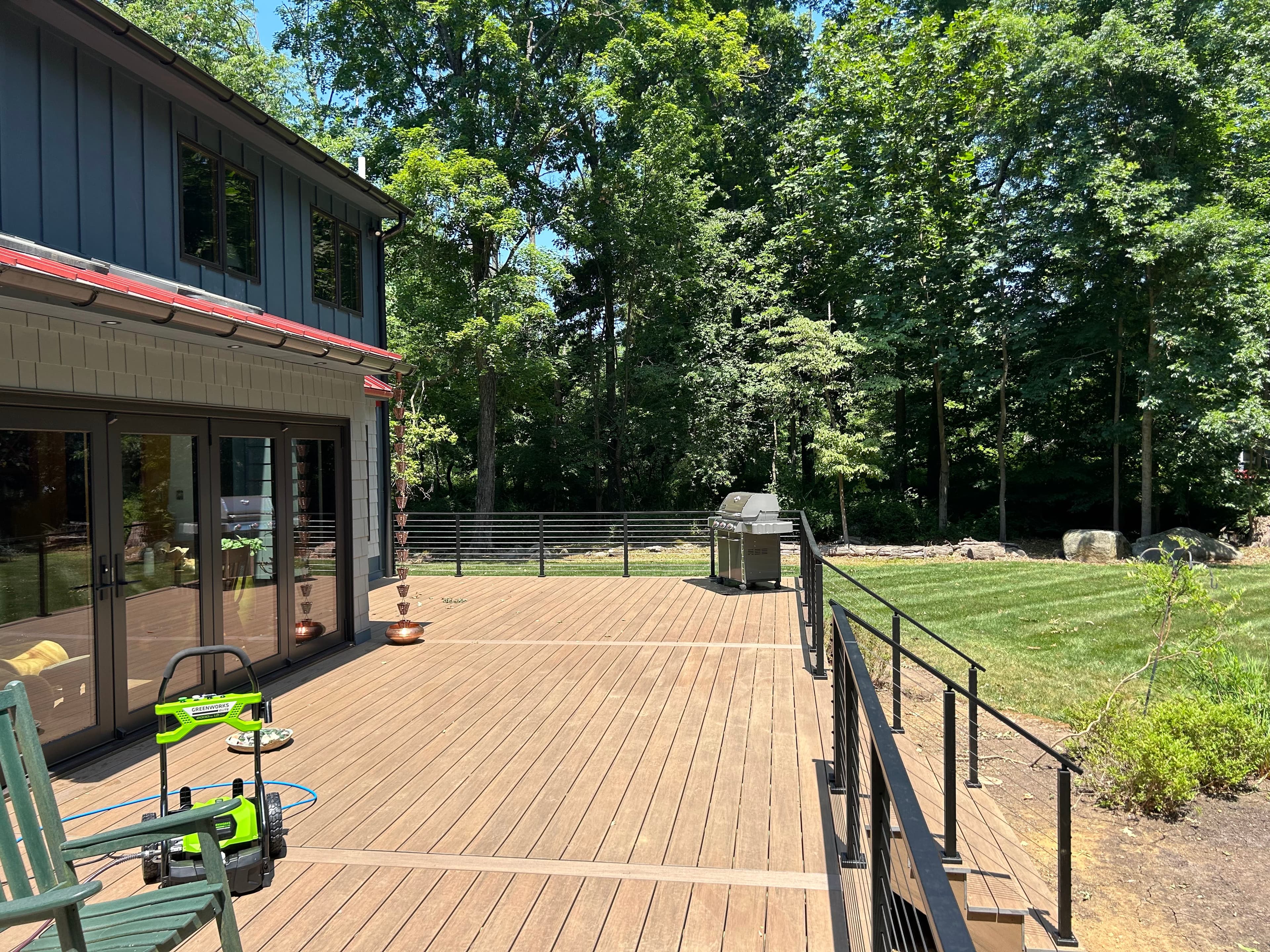 Final completed elevation of restored historic Doylestown home.